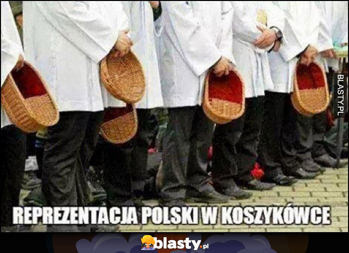 Reprezentacja polski w koszykówce ministranci z koszykami