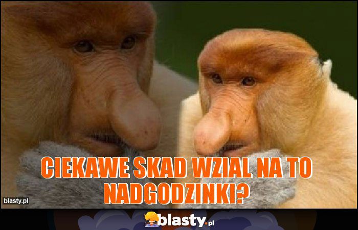 ciekawe skad wzial na to nadgodzinki?