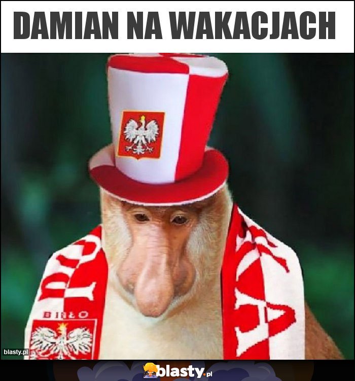 Damian na wakacjach