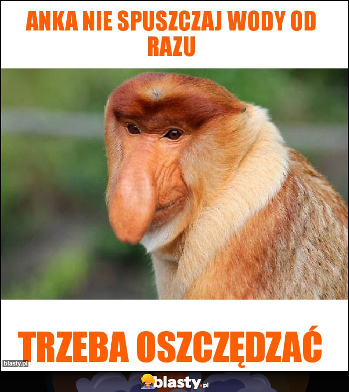 Anka nie spuszczaj wody od razu