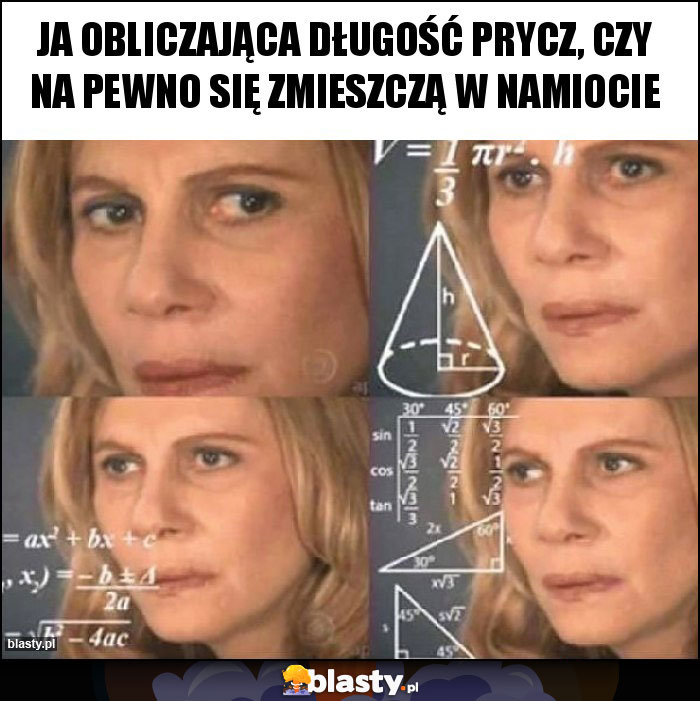 Ja obliczająca długość prycz, czy na pewno się zmieszczą w namiocie