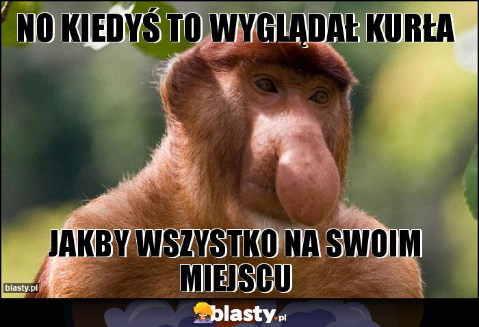 No kiedyś to wyglądał kurła