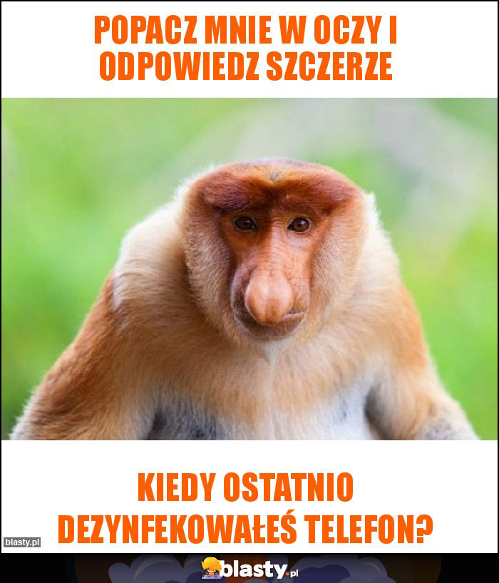 Popacz mnie w oczy i odpowiedz szczerze
