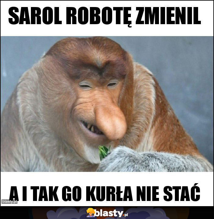 Sarol robotę zmienil