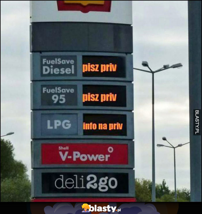 Ceny paliw pisz priv, info na priv stacja benzynowa