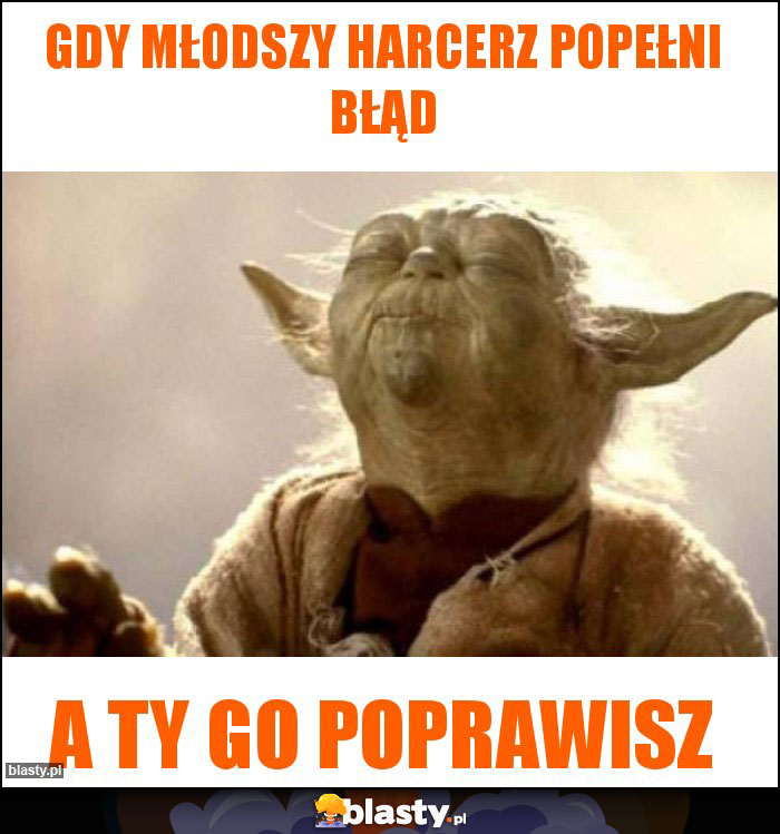 Gdy młodszy harcerz popełni błąd