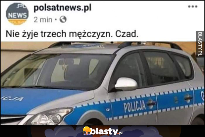 Nie żyje trzech mężczyzn, czad. Wiadomość Polsat News