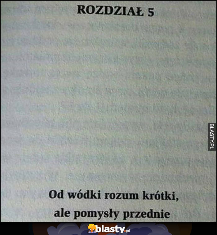 Rozdział 5: od wódki rozum krótki, ale pomysły przednie