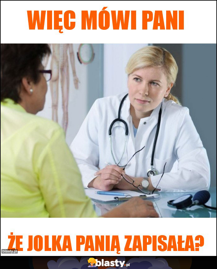 Więc mówi Pani