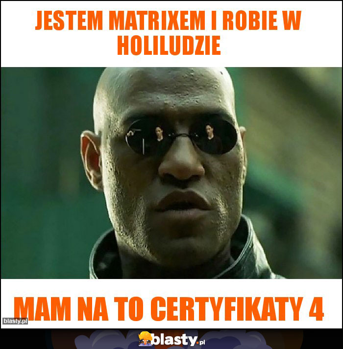 Jestem matrixem i robie w holiludzie
