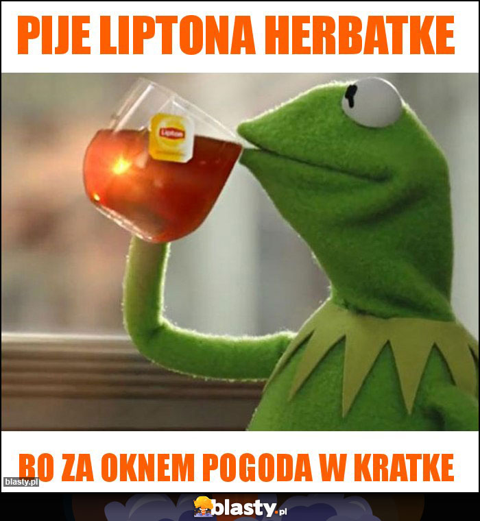 Pije liptona herbatke