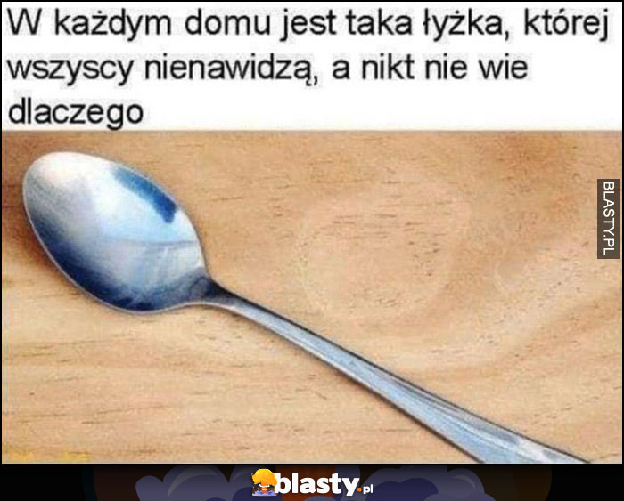 W każdym domu jest taka łyżka, której wszyscy nienawidzą, a nikt nie wie dlaczego