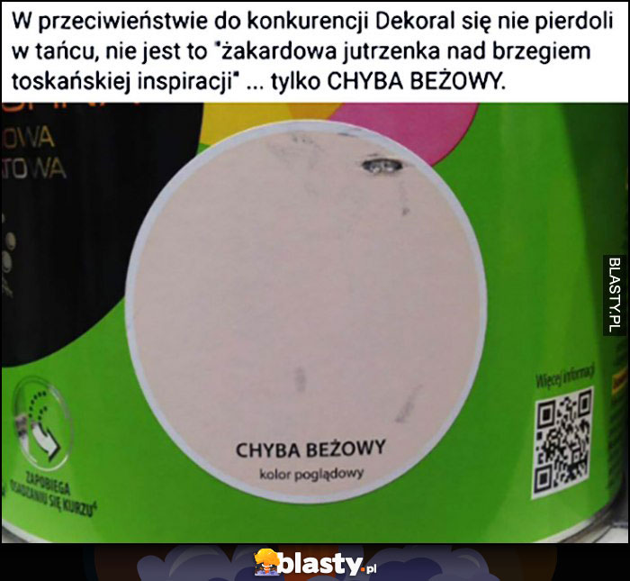 W przeciwieństwie do konkurencji Dekoral nie nazywa kolorów 