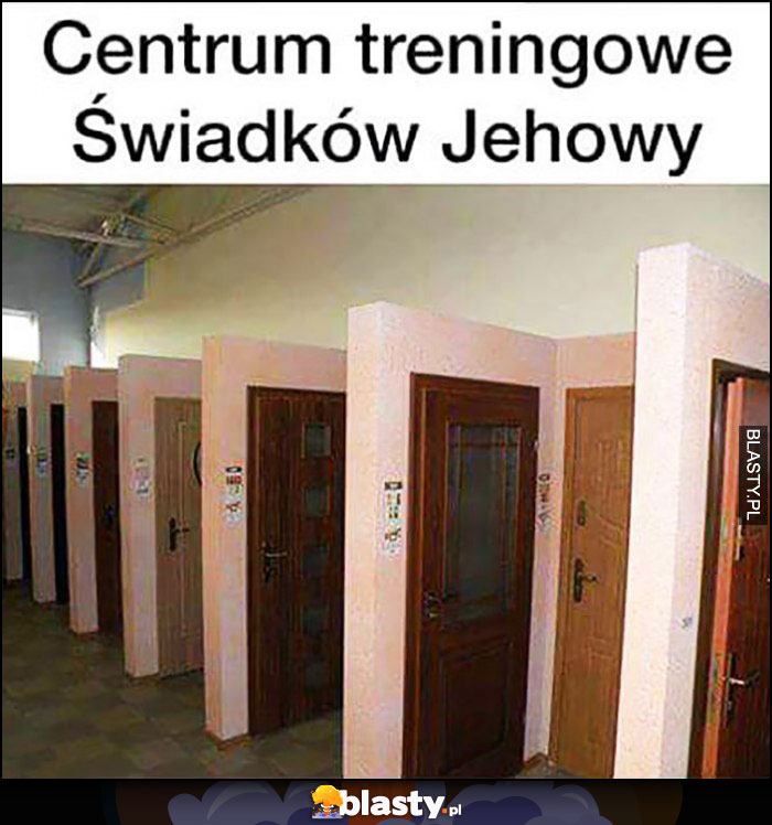 Centrum treningowe Świadków Jehowy sklep z drzwiami