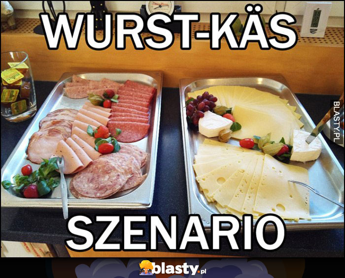 Wurst-kas szenario po niemiecku szynka ser