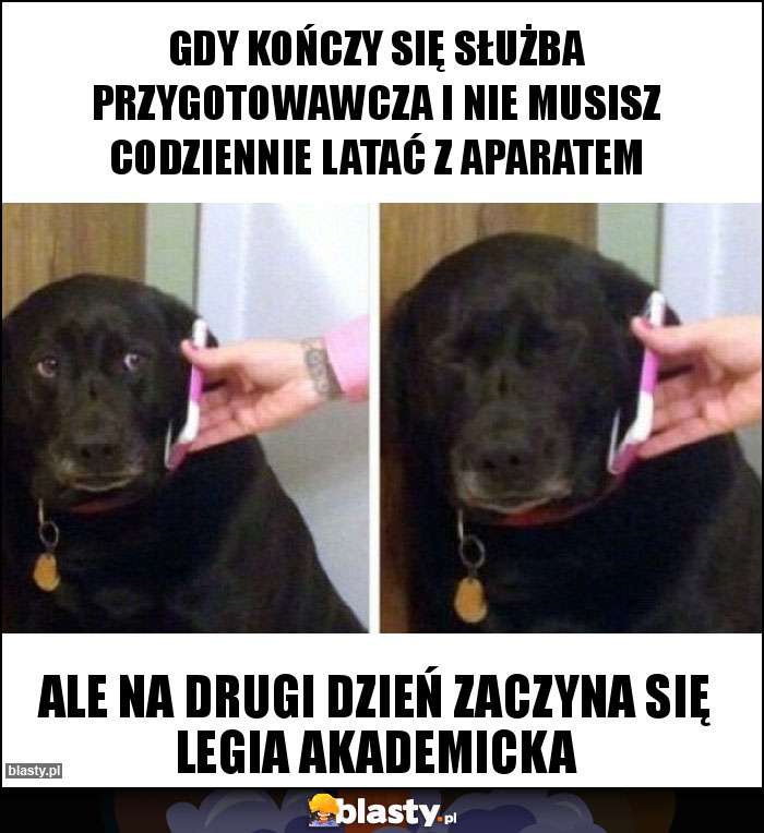 Gdy kończy się służba przygotowawcza i nie musisz codziennie latać z aparatem