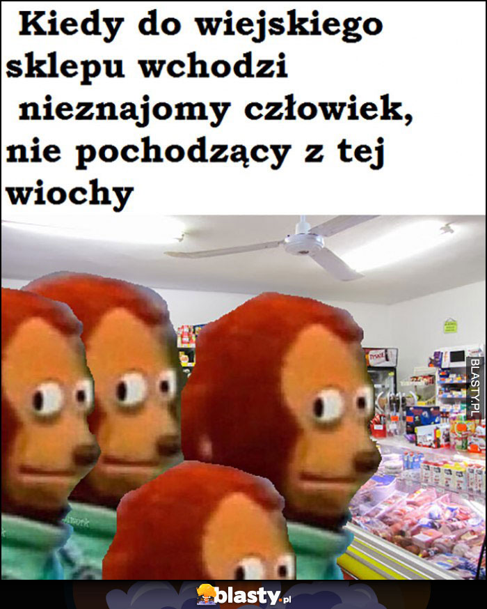 Kiedy do wiejskiego sklepu wchodzi nieznajomy człowiek, nie pochodzący z tej wiochy