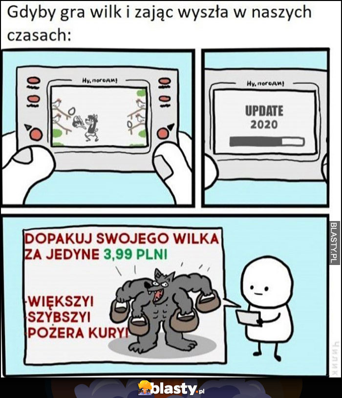 Gdyby gra wilk i zając wyszła w naszych czasach dopakuj swojego wilka za 3,99 PLN