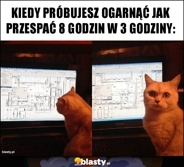 KIEDY PRÓBUJESZ OGARNĄĆ JAK PRZESPAĆ 8 GODZIN W 3 GODZINY: