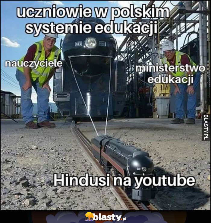 Uczniowie w polskim systemie edukacji, nauczyciele i ministerstwo edukacji obserwują Hindusów na youtube