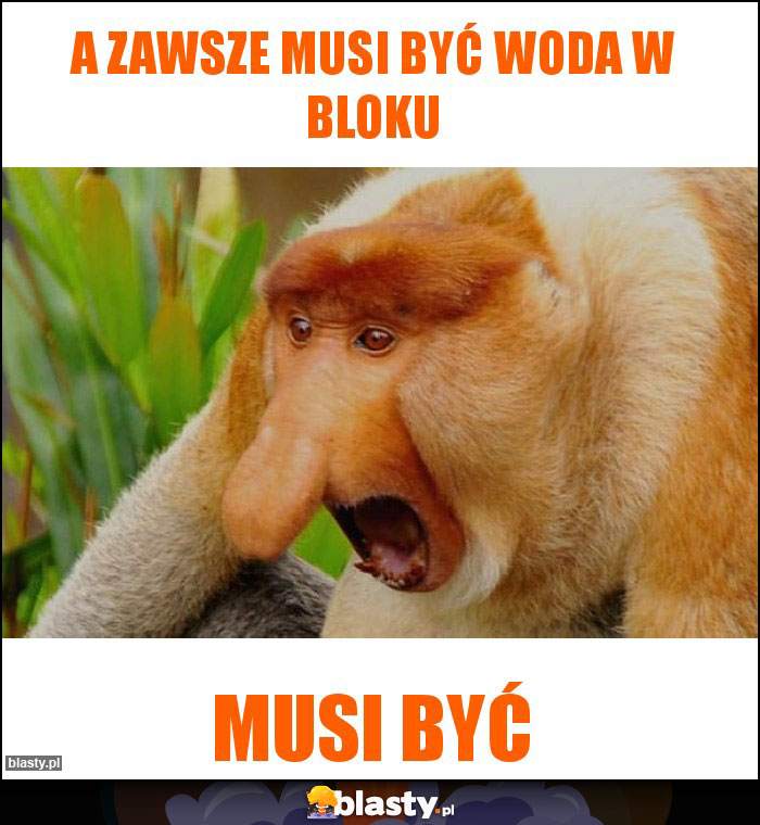 A zawsze musi być woda w bloku