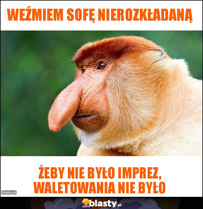 Weźmiem sofę nierozkładaną