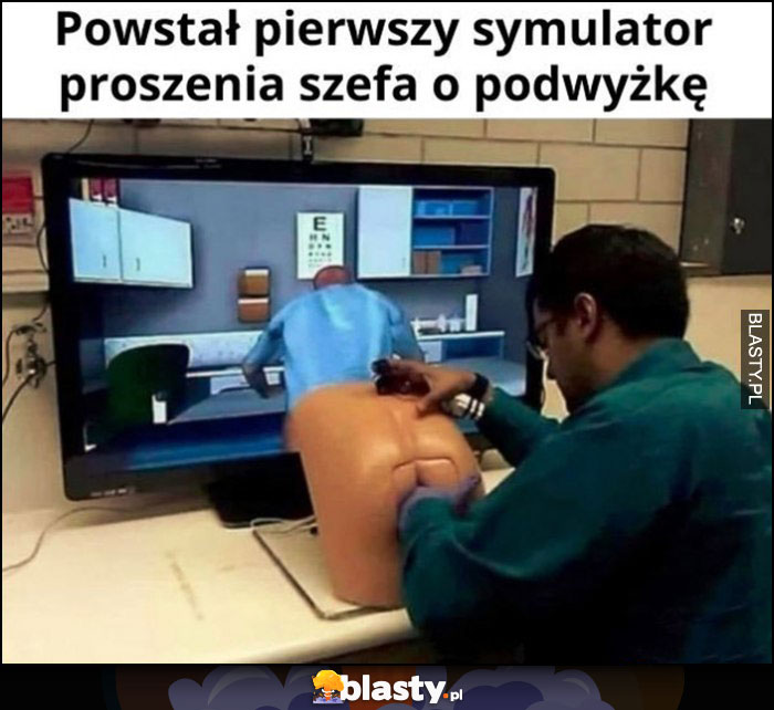 Powstał pierwszy symulator proszenia szefa o pożyczkę ręka w tyłku