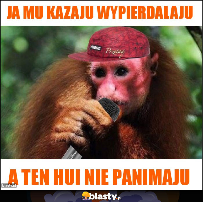 JA MU KAZAJU WYPIERDALAJU