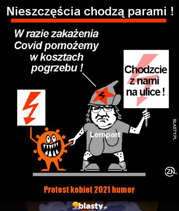 Protest kobiet 2021 humor