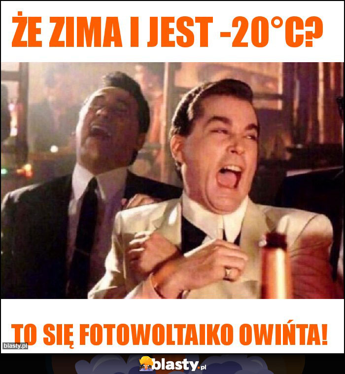 Że zima i jest -20°C?