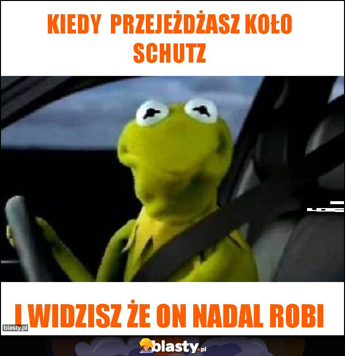 Kiedy  przejeżdżasz koło schutz