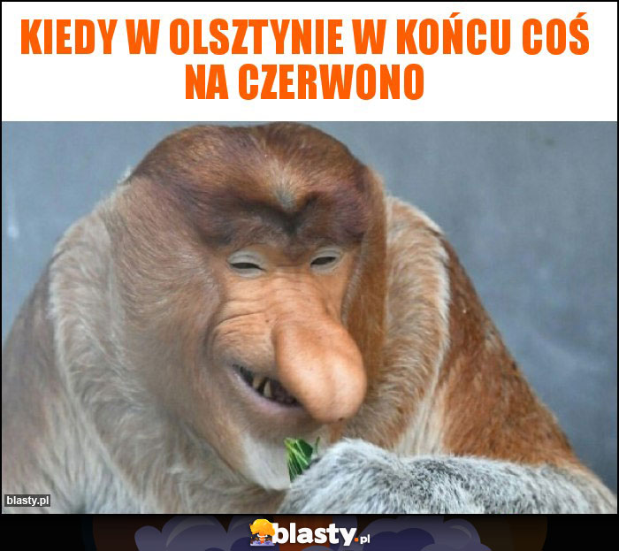 Kiedy w Olsztynie w końcu coś na czerwono