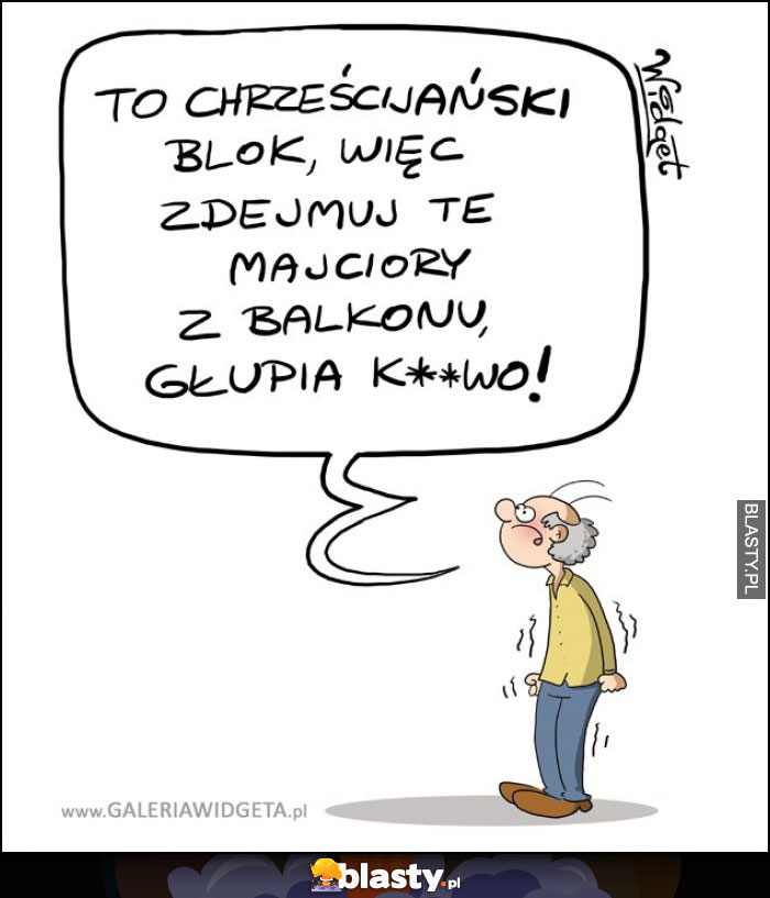 Majtki na balkonie