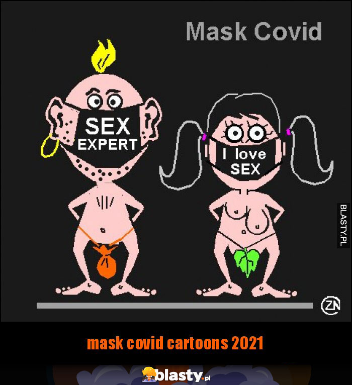 mask covid cartoons 2021