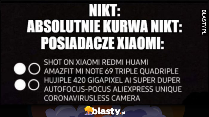 Nikt, posiadacze Xiaomi podpis jakim telefonem zostało zrobione zdjęcie