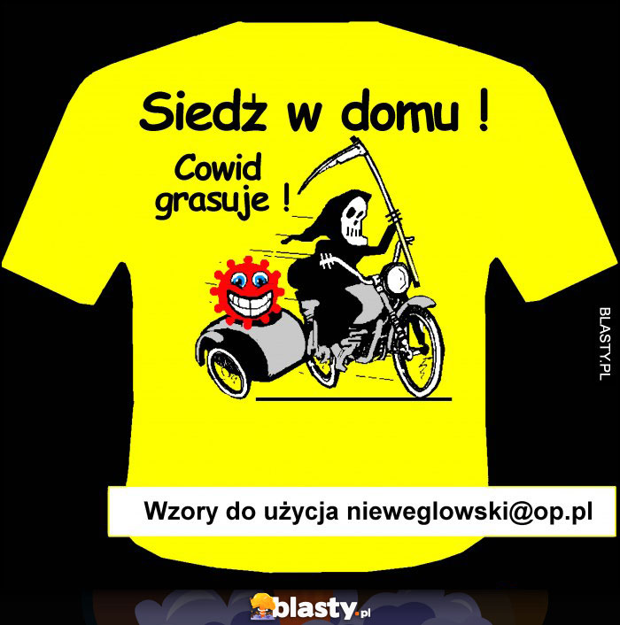 T-shirt wzór covid