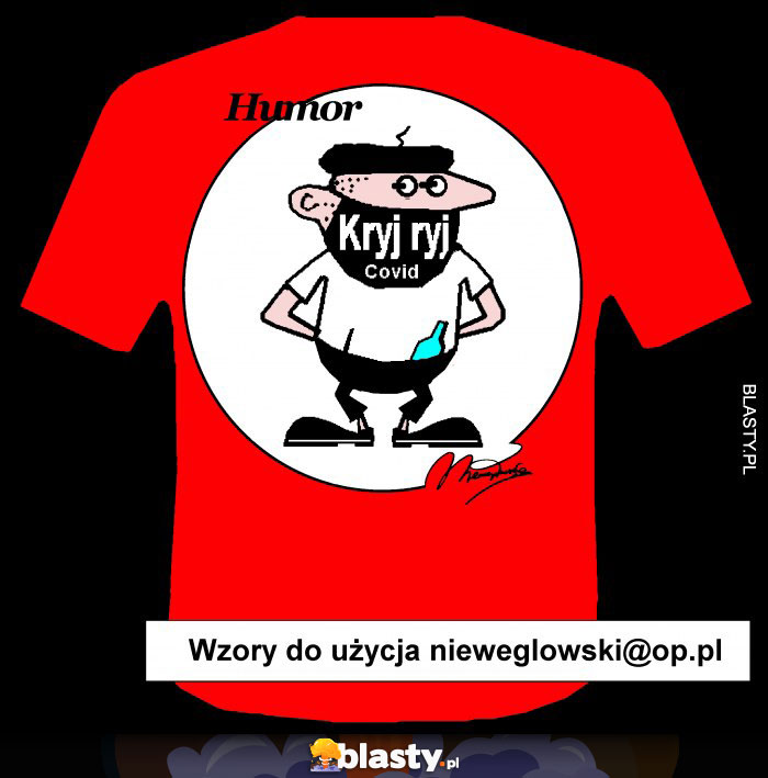 T-shirt wzór humor