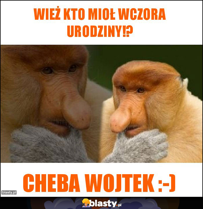Wież kto mioł wczora urodziny!?