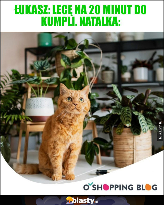 Łukasz: Lecę na 20 minut do kumpli. Natalka: