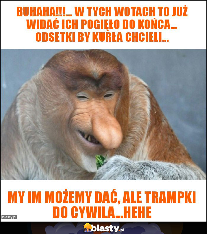 buhaha!!!... w tych WOTach to już widać ich pogięło do końca... odsetki by kurła chcieli...