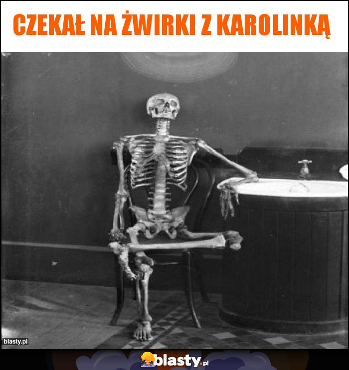 Czekał na Żwirki z karolinką