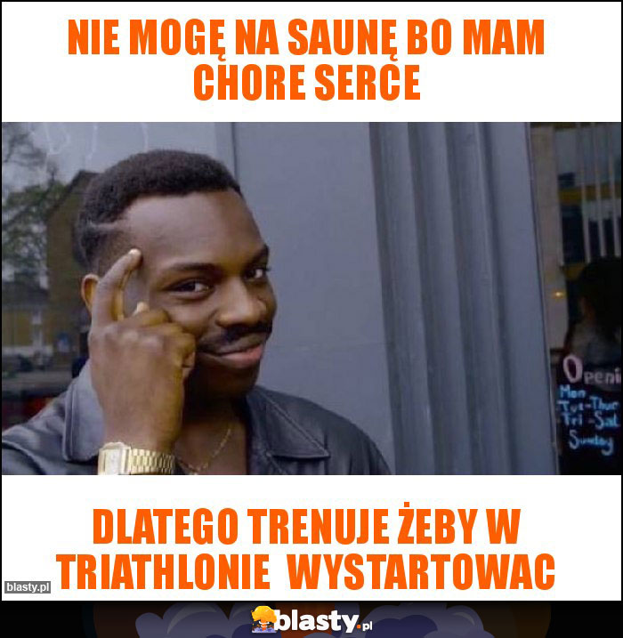 Nie mogę na saunę bo mam chore serce