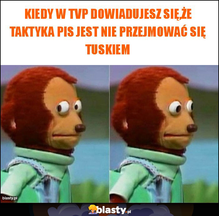 Kiedy w TVP dowiadujesz się,że taktyka PIS jest nie przejmować się Tuskiem