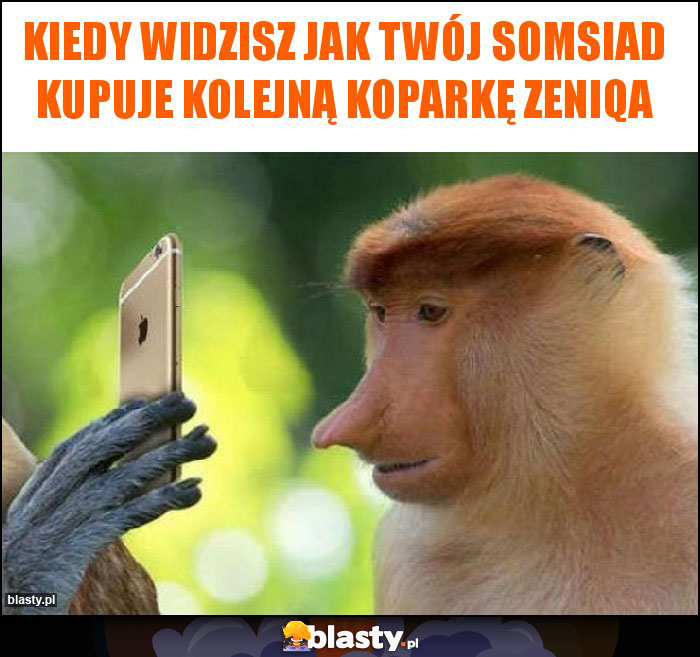 Kiedy widzisz jak twój Somsiad kupuje kolejną koparkę Zeniqa