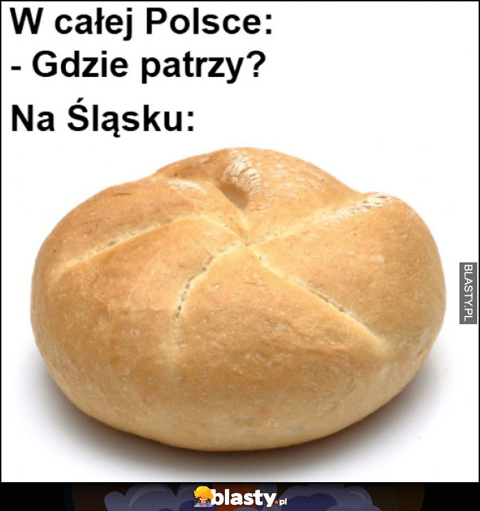 W całej Polsce: gdzie patrzy? Na Śląsku: kaj zerka? Kajzerka bułka