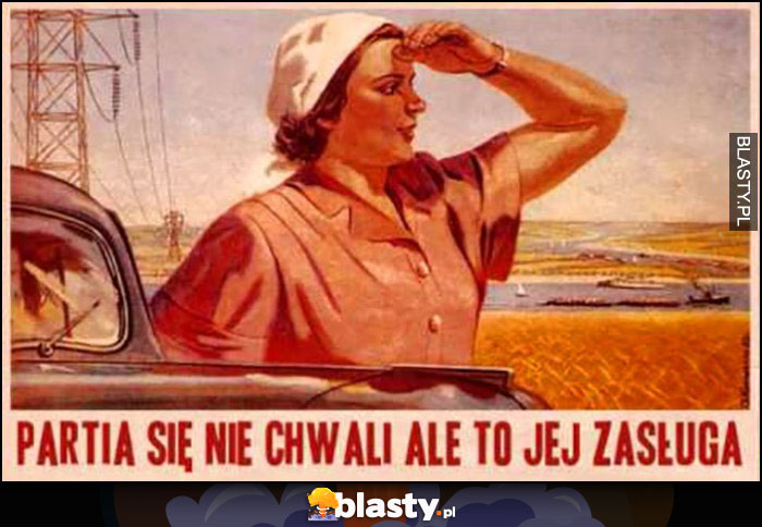 Partia się nie chwali, ale to jej zasługa grafika z PRL