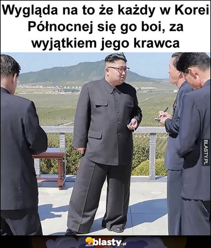 Kim Jong Un wygląda na to, że każdy w Korei Północnej się go boi, za wyjątkiem jego krawca