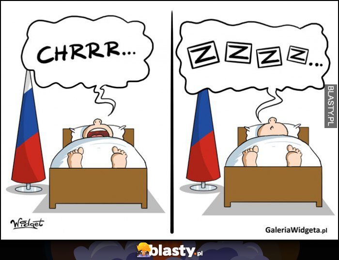 Putin śpiący