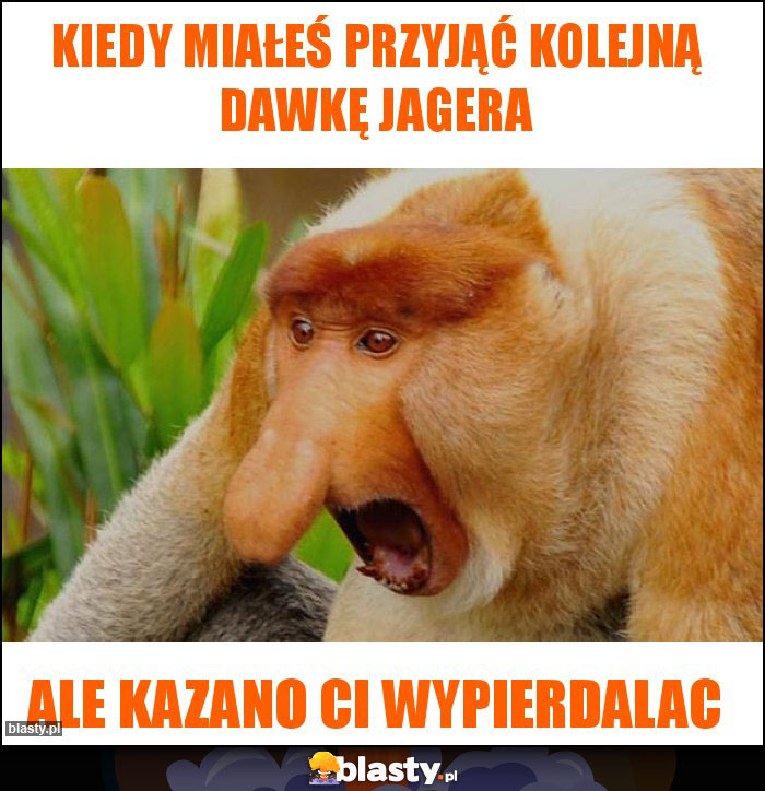 Kiedy miałeś przyjąć kolejną dawkę jagera