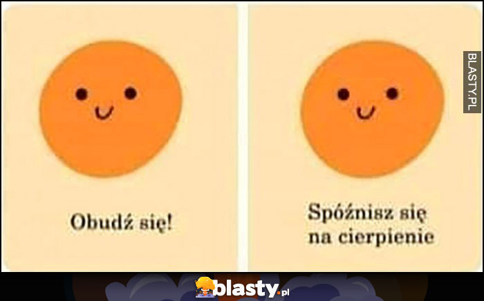 Obudź się, spóźnisz się na cierpienie